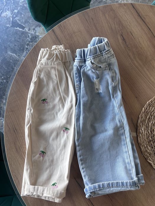 Джинси для дівчинки 2 пари ,  на 2-3 роки