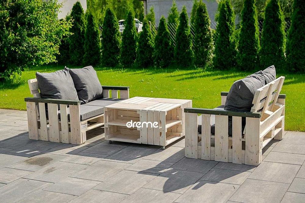 Poduchy ogrodowe na wymiar materace siedziska producent dreme