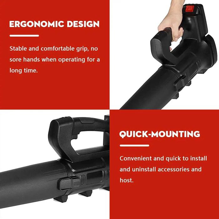 D58-Potente Soprador folhas ventilador 6 velocidades 50000rpm 2000w