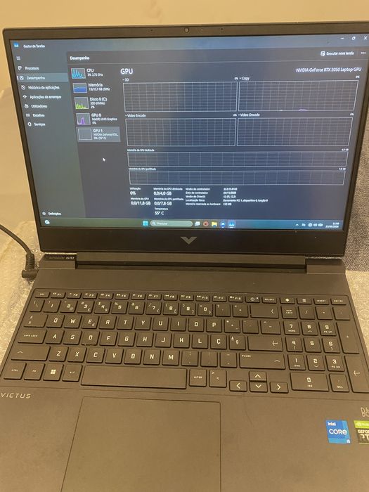 Notebook Victus Gamer HP i5/ RTX 3050 E MOUSE GAMER