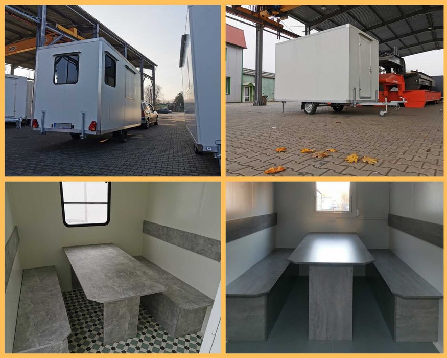 NOWA Przyczepa - kontener - socjalna / sanitarna DMC 750 kg