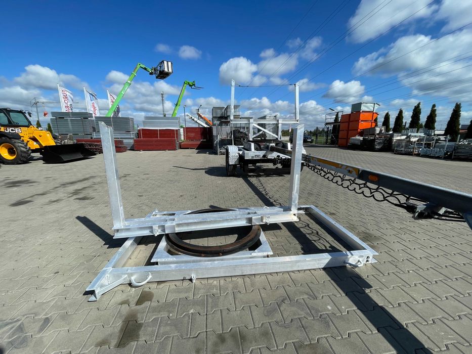 Przyczepa Dłużycowa dłużyca BAOS BRT 4T Niemiecka wysoka Lekka Aluminiowa do słupów stali drewna wiazarów Poduszki M/3