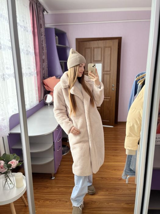 Еко шубка молочна