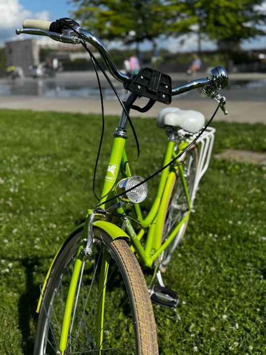 Rower Romet VINTAGE D LIMITED 28" + koszyk, rama 20" L, limonkowy W-WA