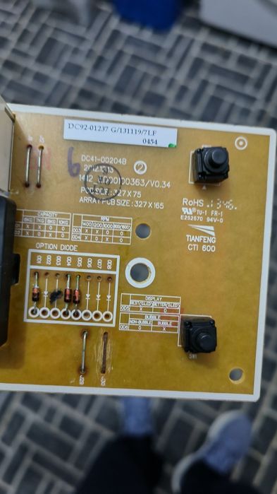 Placa programador Samsung ecobubble 8kg 9kg