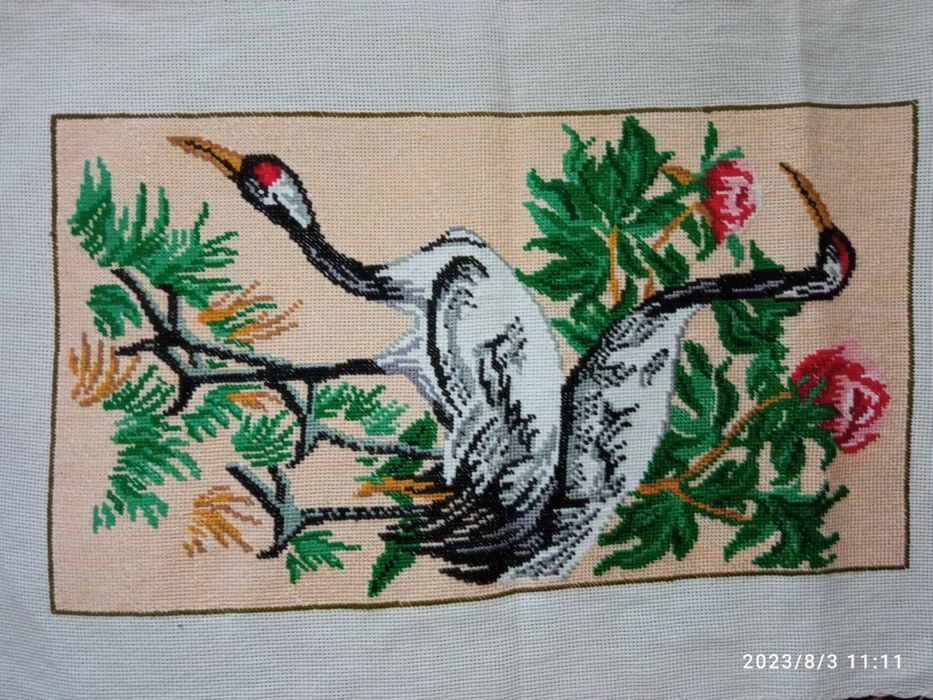 Вишивка цаплі 20/35