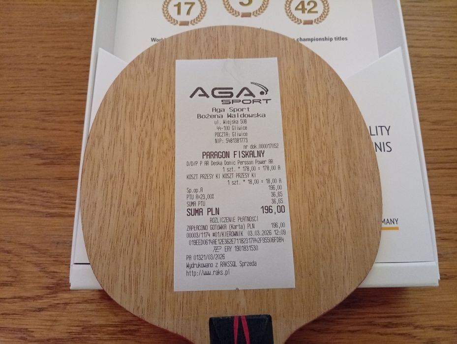 Deska Donic Person Power AR ,Nowa,