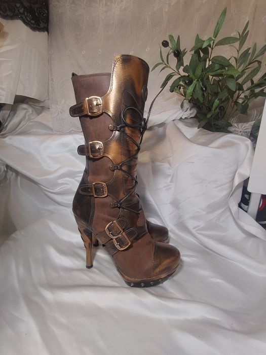 Buty kozaki na szpilce gotyckie New Rock