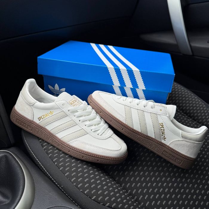 Кросівки Кроссовки Adidas Spezial White Grey Белый Серый Білий Сірий Кросовки демісезон