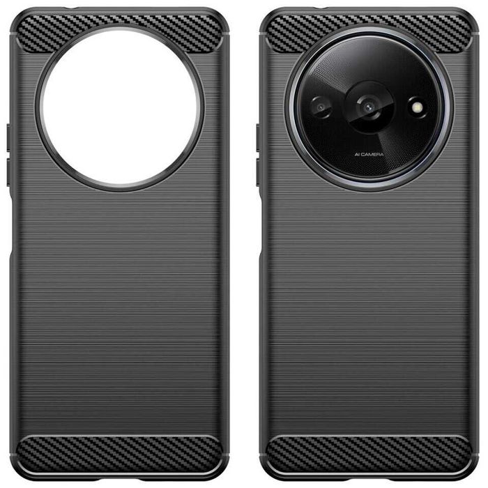 Противоударный чехол бампер для Xiaomi Redmi A3 карбон 3 цвета А3