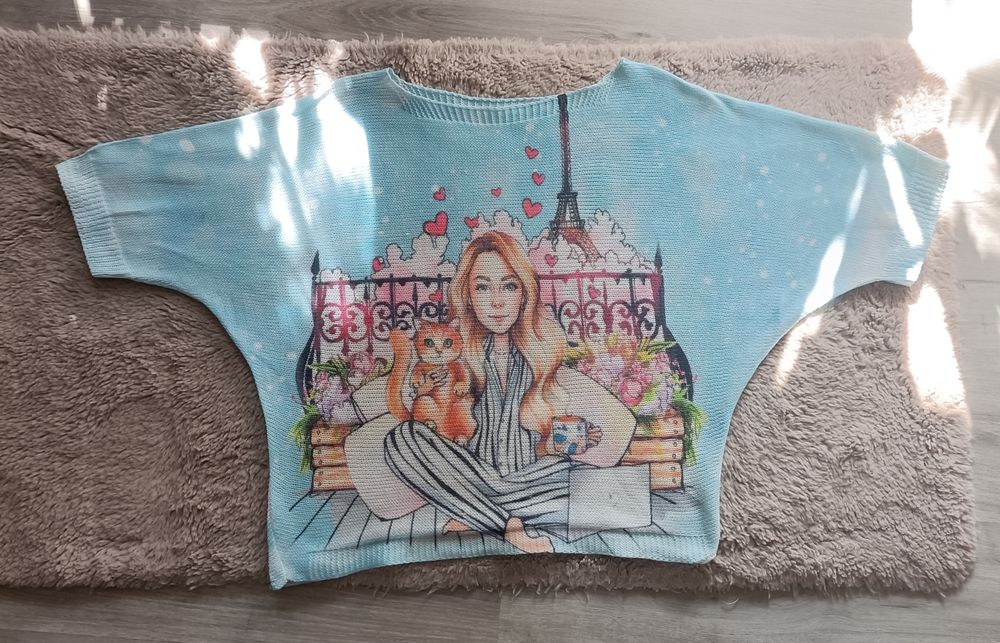Dzianinowy cienki sweterek. Made in Italy