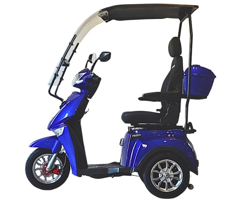 Elektryczny trójkołowy skuter Fasti 3 Max z dachem + pas