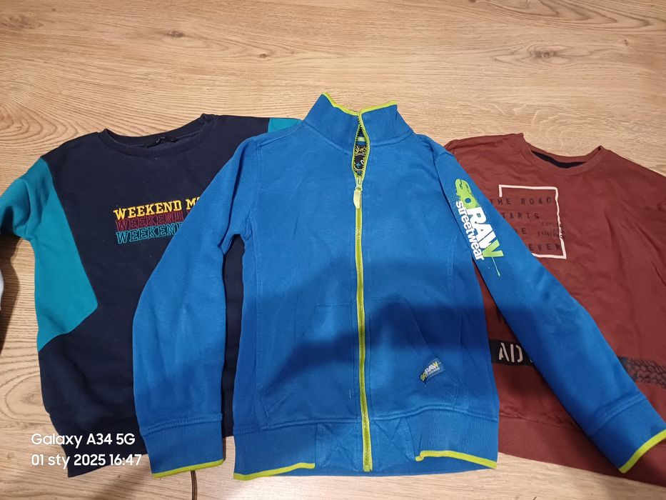 Bluzy chłopięce 128/134 przejsciowe