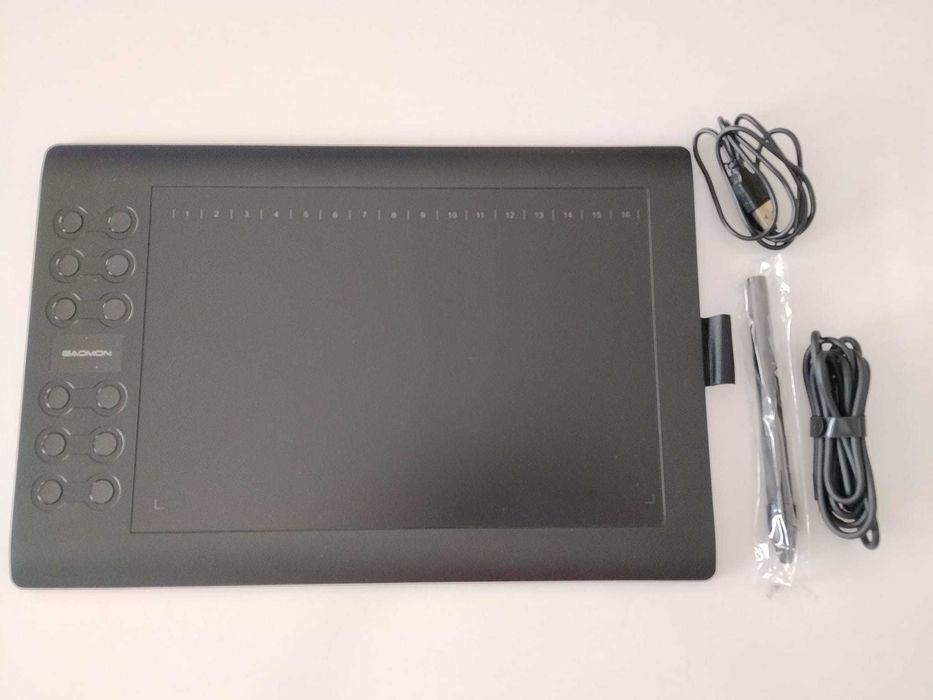 Profesjonalny Tablet Graficzny z Przyciskami i Bezprzewodowym Rysikiem