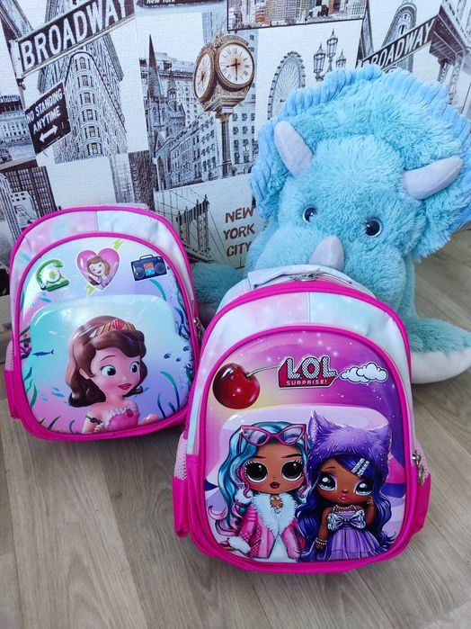 Мультяшні рюкзаки для дошкільнят та першокласників ДІВЧАТОК