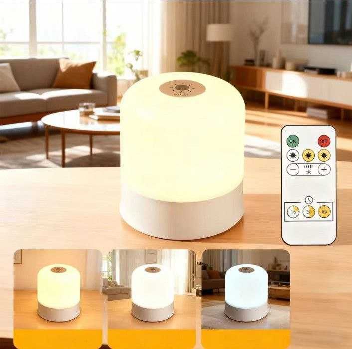 Портативная лампа - ночник с пультом