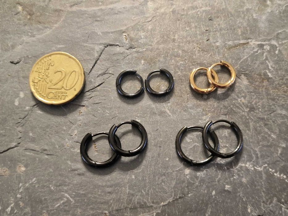 Piercings brincos argolas aço inoxidável