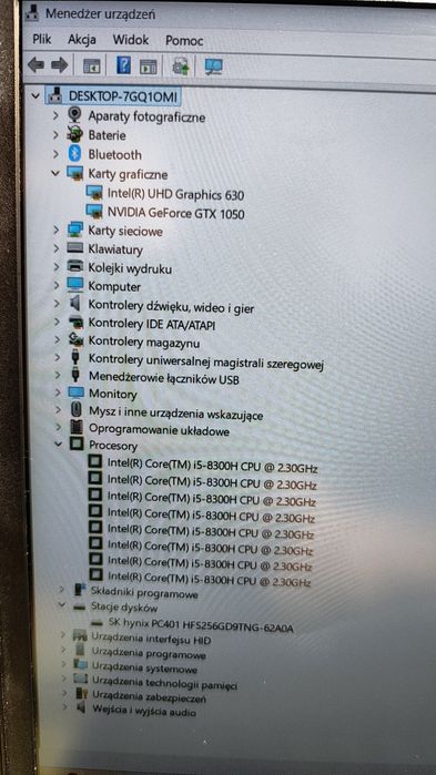 Laptop HP pavilion gaming  i5-8300h gtx1050 15-cx0033nw