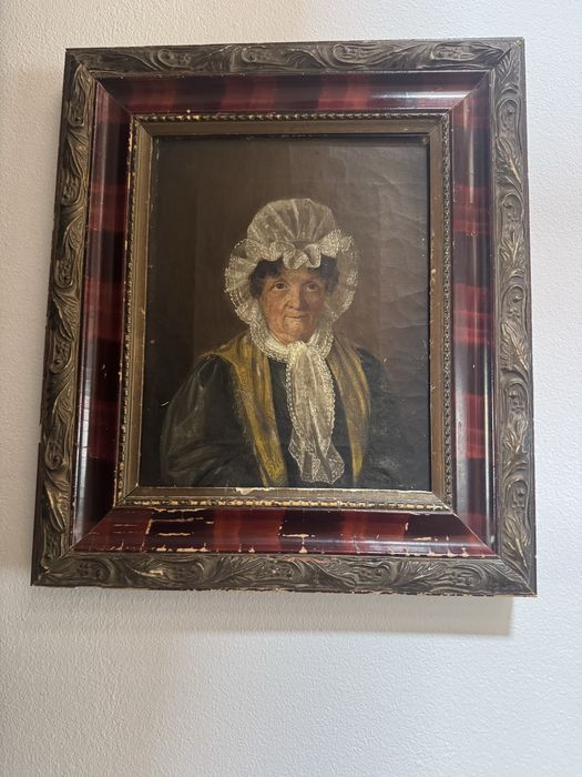 Bidermayer portret kobiety XIX wiek