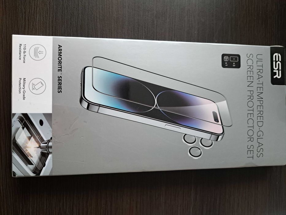 Zestaw ochronny na ekran z ultrahartowanego szkła iPhone 15 Pro Max
