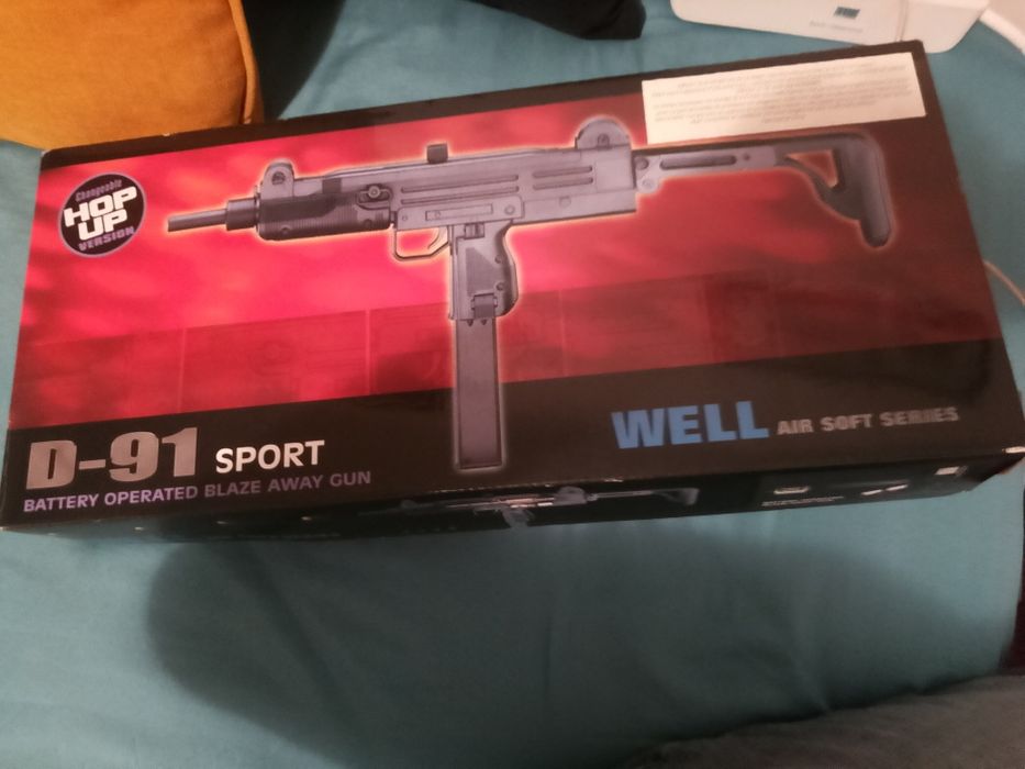 Airsoft UZI elétrica WELL D-91 Sport Elétrica
