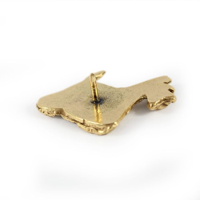 Terier szkocki pin pozłocony w pudełku Art-Dog