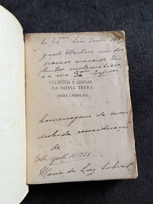 Livro Contos e Lendas da Nossa Terra 1924