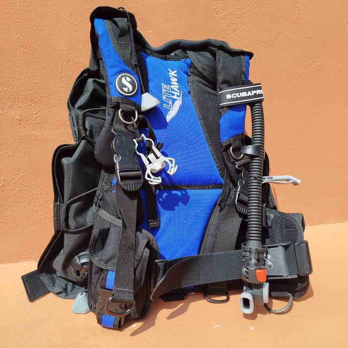 Colete mergulho BCD Scubapro Litehawk – 6 mergulhos - QUASE NOVO!