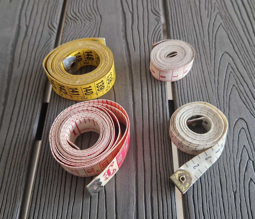 Conjunto de 4 fitas métricas de costura