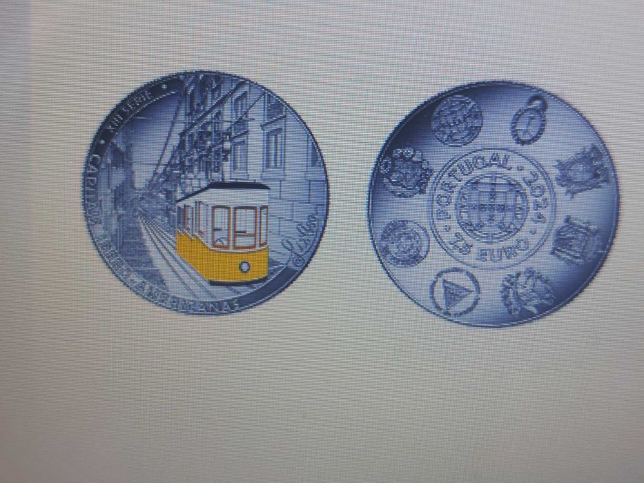 Moeda 7,5€ Portugal,  Foral de Ponte de Lima proof e corrente