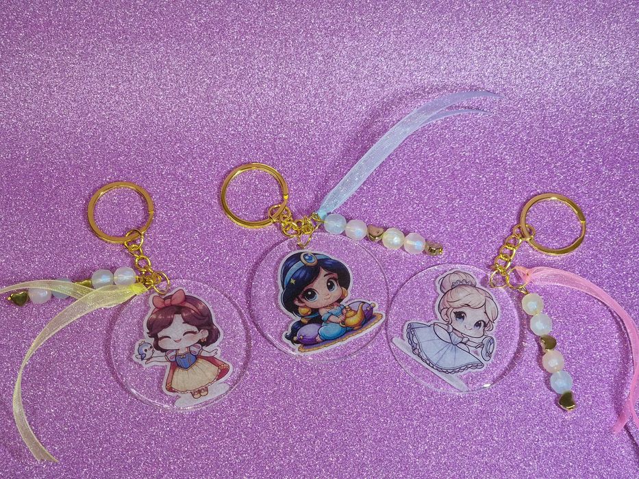 Chaveiros Princesas Disney