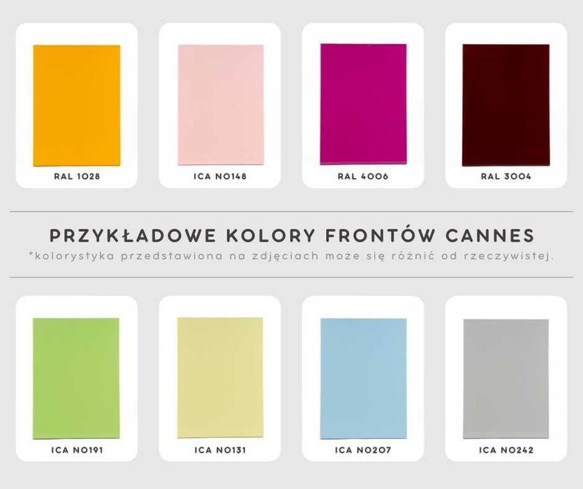 WP LAKIER Kuchnia CANNES meble szafki kuchenne mat TRANSPORT wycena