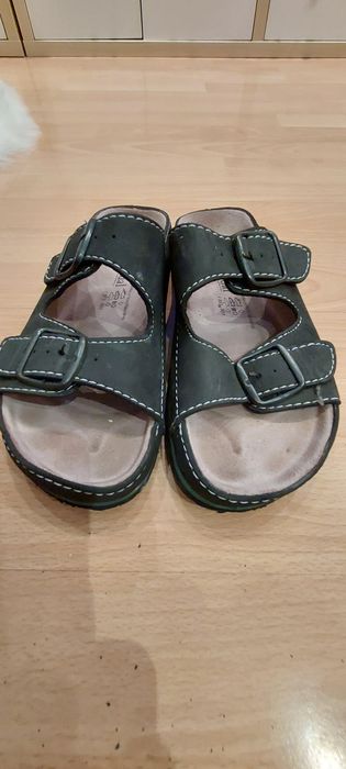 Klapki letnie zamszowe