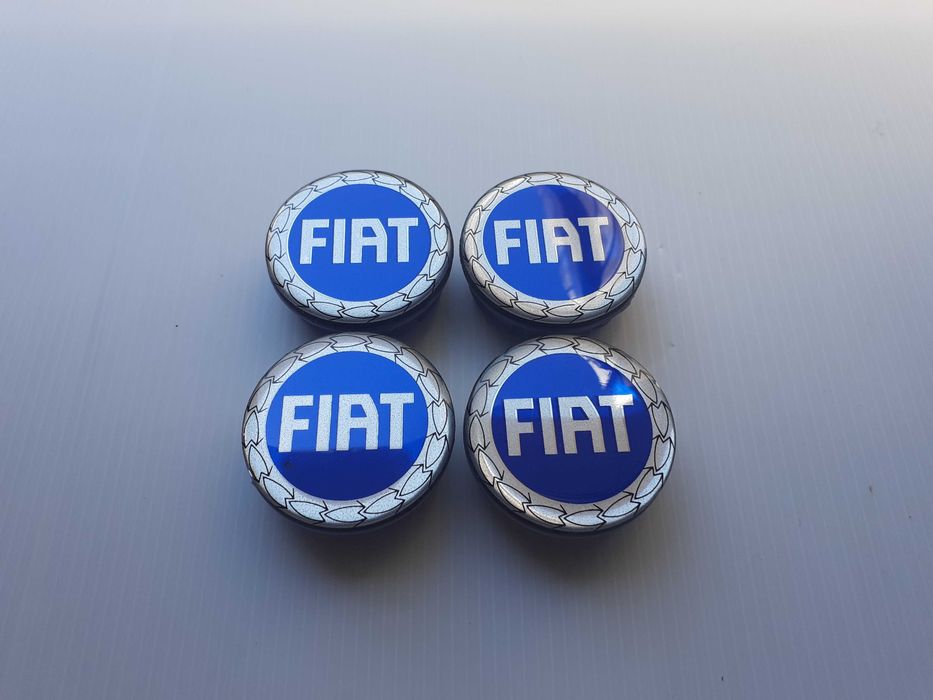 Centros/tampas de jante completos FIAT com 50, 56, 60, 65 e 68 mm