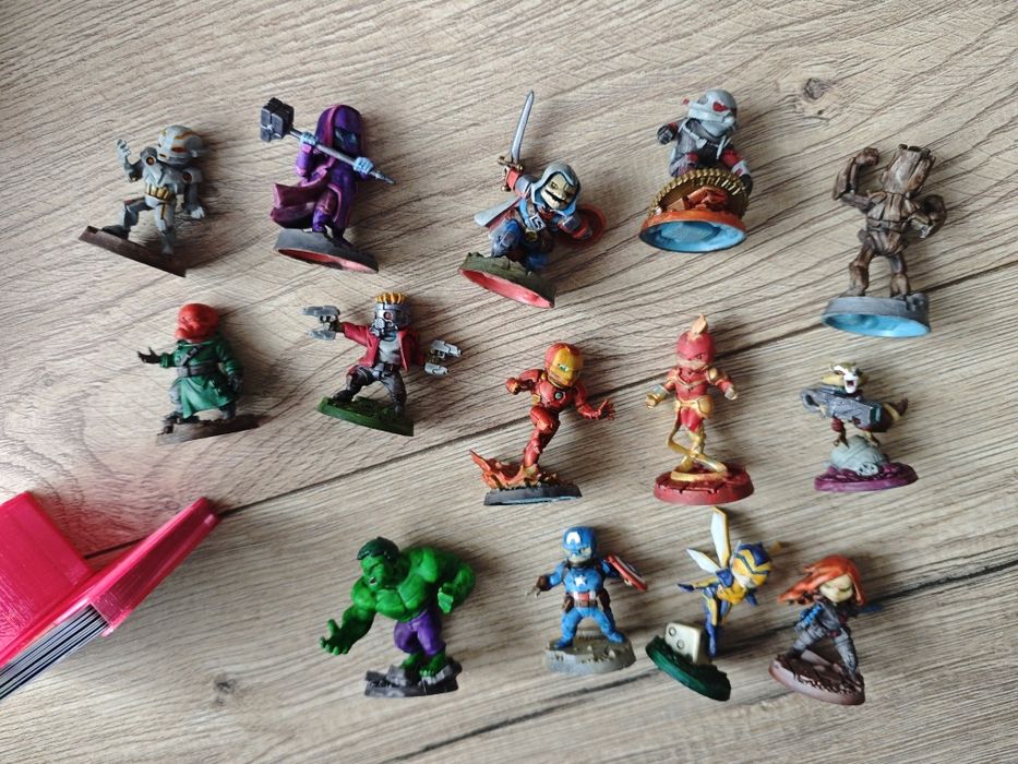 Marvel United + dodatek POMALOWANE + super insert