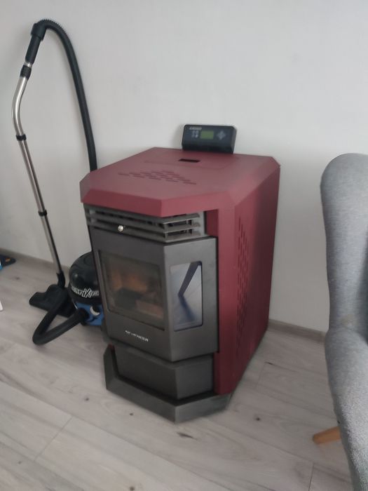 Piec na pellet SCHENGER HLP3602 9,3kW A++ W pełni automatyczny ECO+TIMER Czerwony