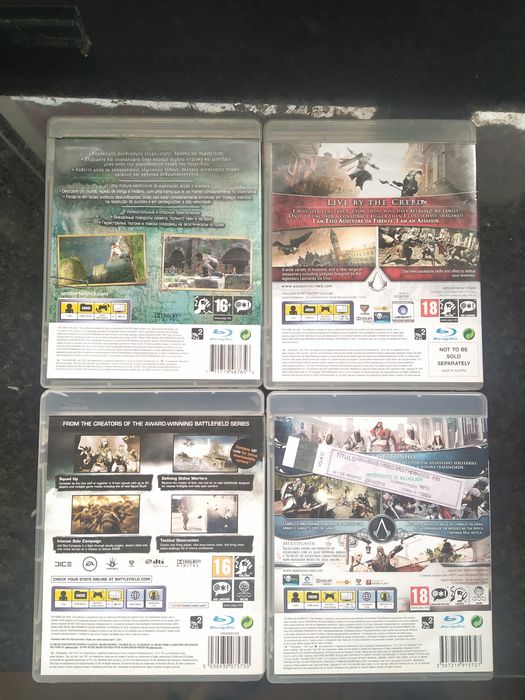 Vendo jogos PS3 (sem riscos) Assassin's Creed, Battlefield, Uncharted64552375119105121