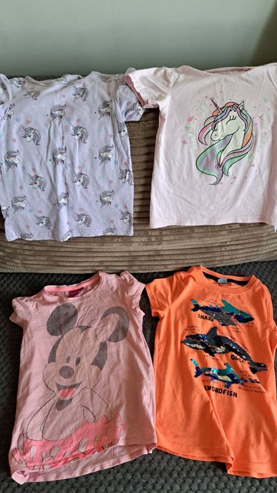 Paczka ubranek dla dziewczynki r.116+gratis kurtka