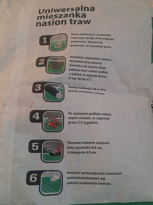 Nasiona Trawy -4 kg
