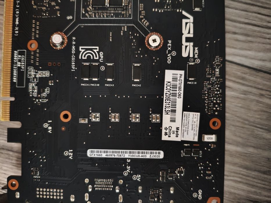 GTX 1660 Asus Phoenix 6gb
