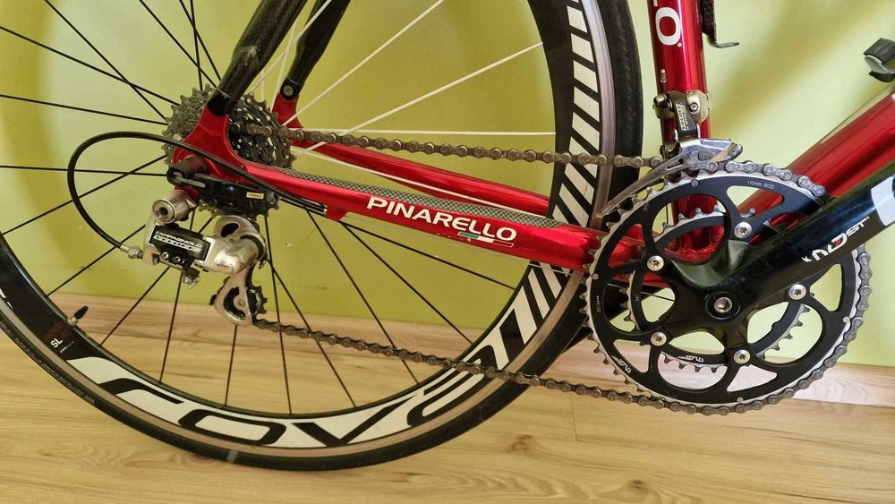 Rower szosowy premium–Pinarello AluCarbon, Campagnolo, Roval – okazja!