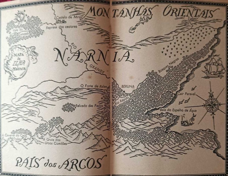 O Príncipe na Ilha Mágica, livro, C.S.Lewis, edição  portuguesa, 1961