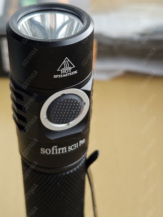 Nowa latarka Sofirn SC31 Pro Black (bez akumulatora) – 2000 lm, Anduril