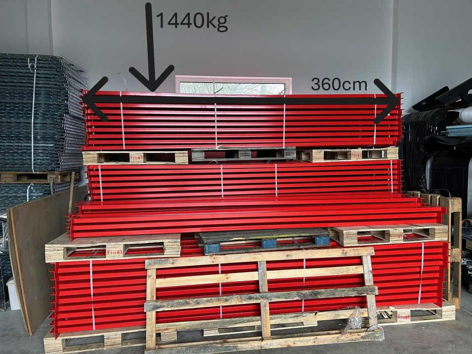 Regał magazynowy przemysłowy Mago MGL HX trawersy belki 360cm magazyn