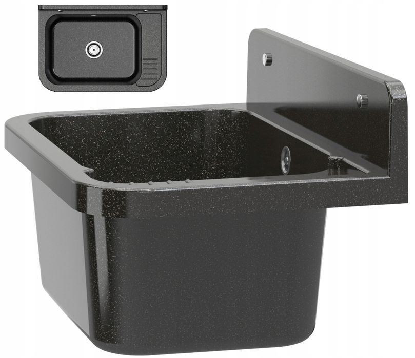 Zlew Gospodarczy Zlewozmywak Roboczy Syfon do Kotłowni Garażu Ogrodowy