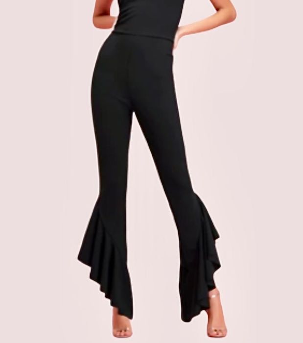 Брюки-кльош висока посадка готичні Missguided