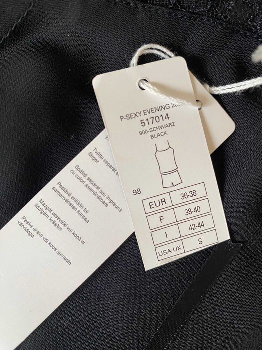 PALMERS - czarna bielizna nocna, sexi, rozm. 38