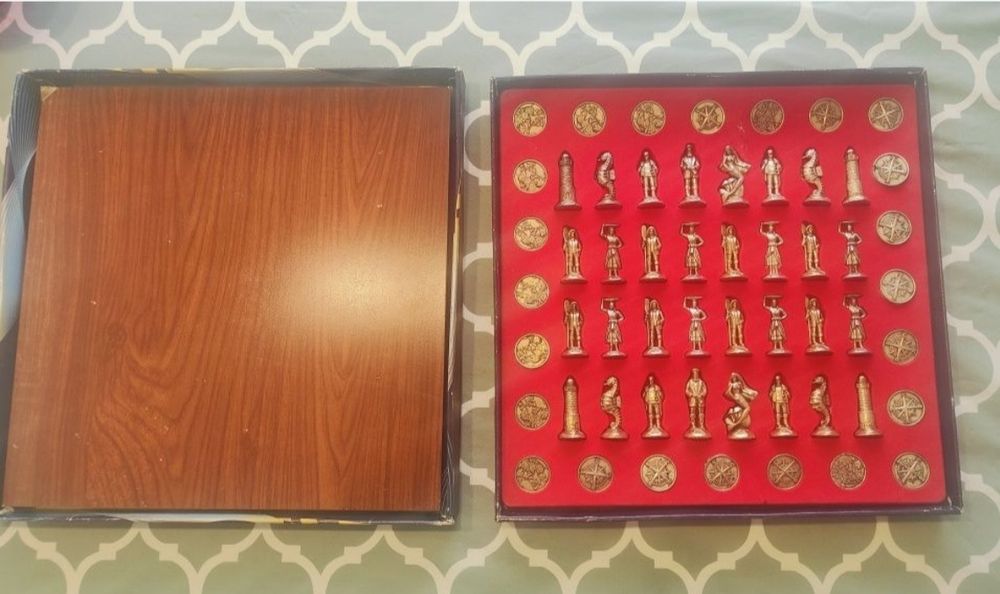 Jogo de xadrez e damas "Tesouro dos Oceanos" Edição limitada EXPO 98