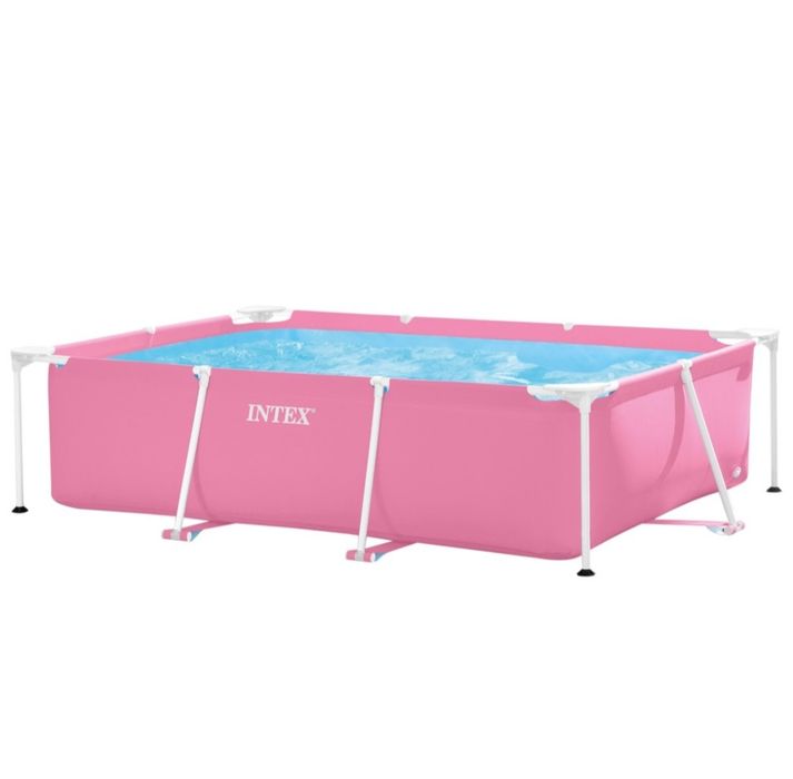 Piscina cor de rosa