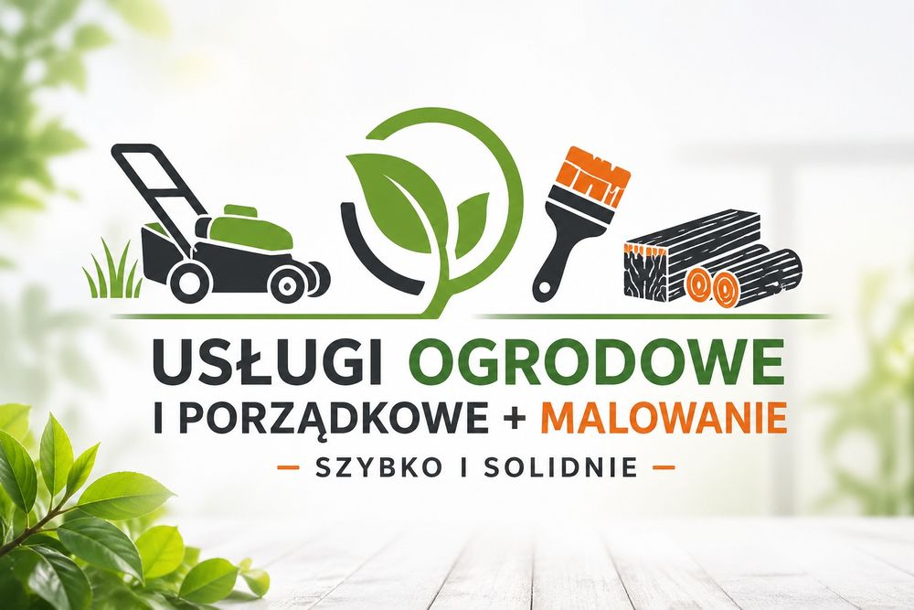 Usługi ogrodowe i porządkowe + malowanie | Szybko i solidnie
